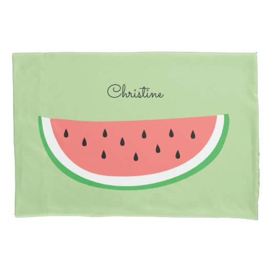 Aangepaste naam Watermelon Design Kussensloop (Voorkant)
