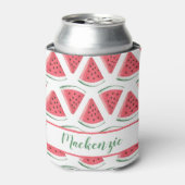 Aangepaste naam Watermelon Slice Summer Blikjeskoeler (Blikje Voorkant)