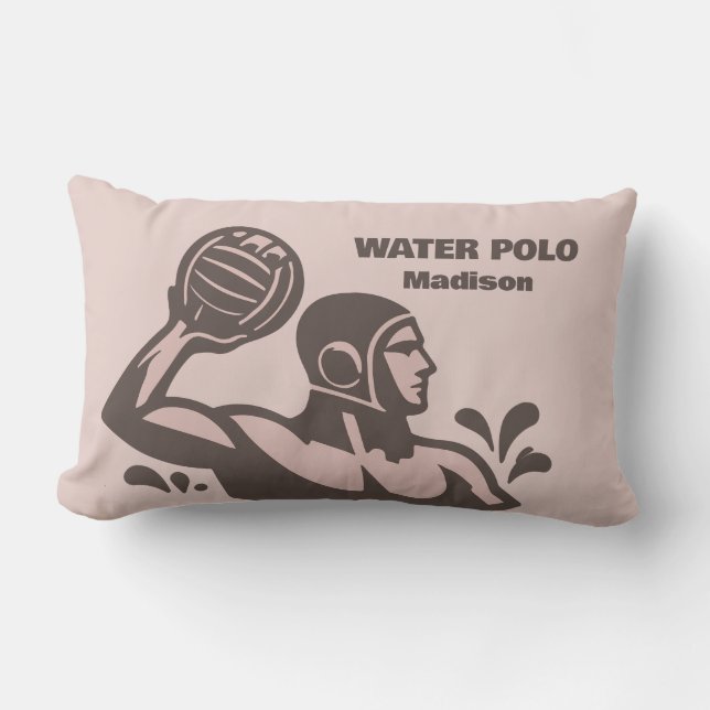 Aangepaste naam waterpolo buitenkussen (Voorkant)