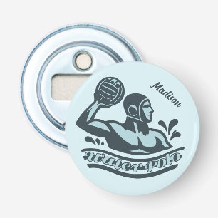Aangepaste naam waterpolo button flesopener