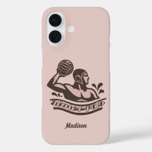 Aangepaste naam waterpolo iPhone 16 hoesje