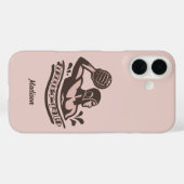 Aangepaste naam waterpolo Case-Mate iPhone case (Achterkant (horizontaal))