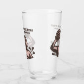 Aangepaste naam waterpolo glas (Links)