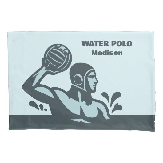 Aangepaste naam waterpolo kussensloop (Voorkant)