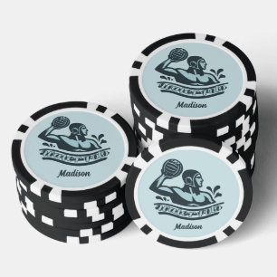 Aangepaste naam waterpolo poker chips