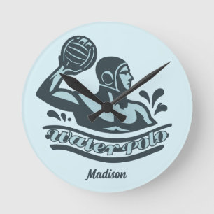 Aangepaste naam waterpolo ronde klok
