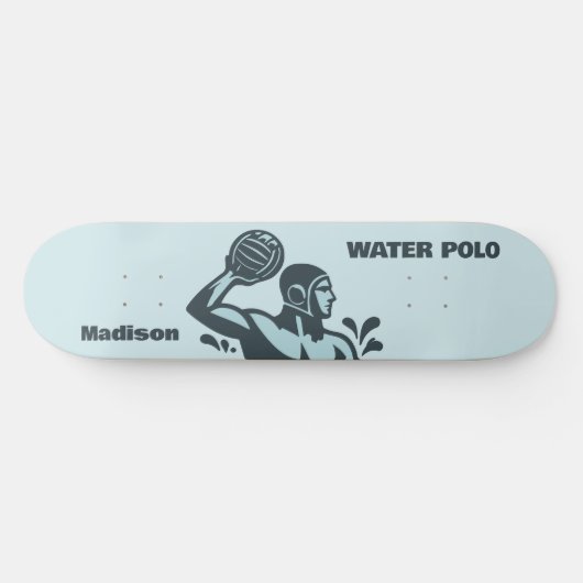 Aangepaste naam waterpolo skateboard (Horizontaal)
