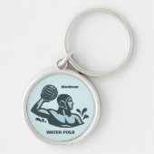 Aangepaste naam waterpolo sleutelhanger (Voorkant)