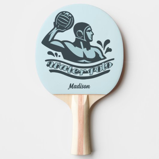 Aangepaste naam waterpolo tafeltennisbatje (Voorkant)