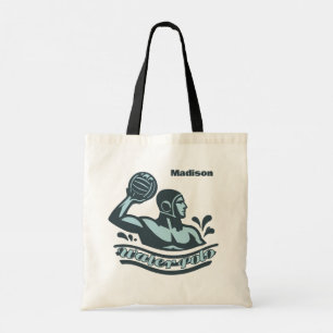 Aangepaste naam waterpolo tote bag
