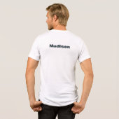 Aangepaste naam waterpolo Tri-Blend shirt (Achterkant volledig)