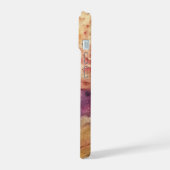 Aangepaste naam Waterverf Cosmic Galaxy & Moon iPhone 15 Hoesje (Linkerkant)