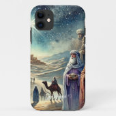 Aangepaste naam  Waterverf Drie wijze Mannen Case-Mate iPhone Case (Achterkant)