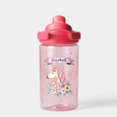 Aangepaste naam Waterverf Flower Unicorn Waterfles (Achterkant)