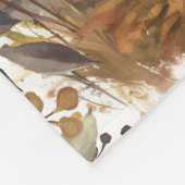 Aangepaste Naam Waterverf Leeuw Gepersonaliseerd K Fleece Deken (Hoek)