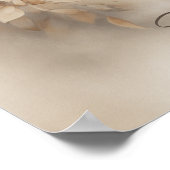 Aangepaste naam Waterverf Teddy Bear Nursery Poster (Hoek)