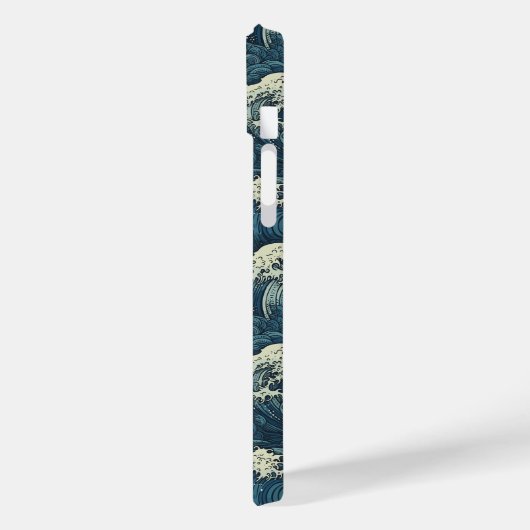 Aangepaste naam Waves Patroon Case-Mate iPhone Case (Achterkant / Links)