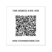 Aangepaste Naam Website QR Code Stamp Sjabloon Zelfinktende Stempel (Design)