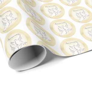 Aangepaste naam, weduwschap Jubileum zegeningen Cadeaupapier