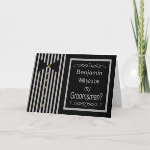 Aangepaste naam - Wees mijn bruidsjonker verzoekka