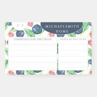 Aangepaste Naam Wekelijkse Takenlijst Post-it® Notes