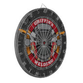 Aangepaste naam Welder Metal Fabricator Weldequate Dartbord (Voorkant Links)