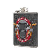 Aangepaste naam Welder Metal Fabricator Weldequate Heupfles (Links)