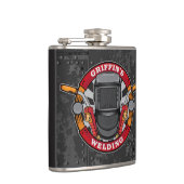 Aangepaste naam Welder Metal Fabricator Weldequate Heupfles (Rechts)