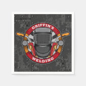 Aangepaste naam Welder Metal Fabricator Weldequate Servet (Voorkant)