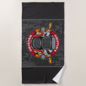 Aangepaste naam Welder Metal Fabricator Weldequate Strandlaken (Voorkant)