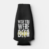 Aangepaste naam Wens je bij de Bier Funny Bottle C Flesjeskoeler (Voorkant)