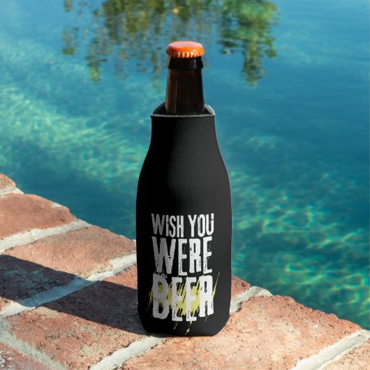 Aangepaste naam Wens je bij de Bier Funny Bottle C Flesjeskoeler (Insitu Zwembad)