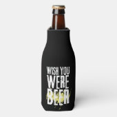 Aangepaste naam Wens je bij de Bier Funny Bottle C Flesjeskoeler (Fles Voorkant)