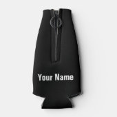 Aangepaste naam Wens je bij de Bier Funny Bottle C Flesjeskoeler (Achterkant)