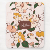Aangepaste naam Whimsical Botanical Muismat (Voorkant)