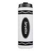 Aangepaste naam: White Crayon Travel Mug Drink Tum Thermosbeker (Voorkant)