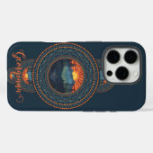 Aangepaste Naam  Wildernis Siermandala Case-Mate iPhone Case (Achterkant (horizontaal))