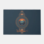 Aangepaste Naam  Wildernis Siermandala Deurmat (Voorkant)