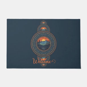 Aangepaste Naam Wildernis Siermandala Deurmat