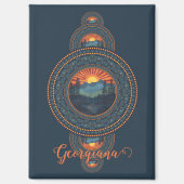 Aangepaste Naam Wildernis Siermandala Magneet (Voorkant)