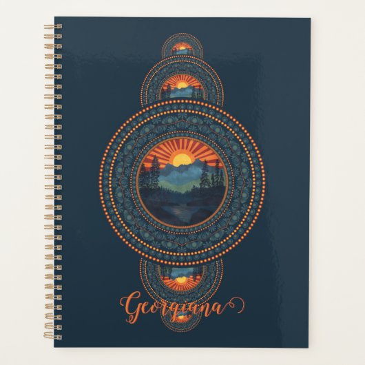 Aangepaste Naam  Wildernis Siermandala Planner (Voorkant)