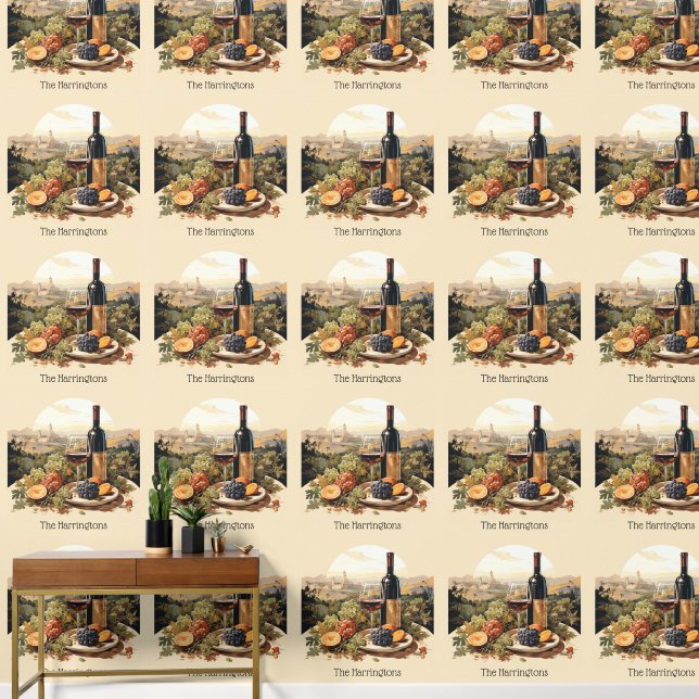 Aangepaste naam Wine Lover's Behang (Hal)