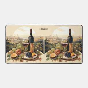 Aangepaste naam Wine Lover's Bureaumat