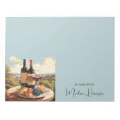 Aangepaste naam Wine Lover's Notitieblok (Voorkant)