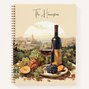 Aangepaste naam Wine Lover's Notitieboek