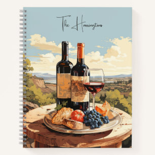 Aangepaste naam Wine Lover's Notitieboek