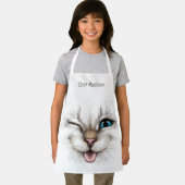 Aangepaste naam Winking Cat Schort (Insitu)