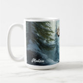 Aangepaste naam Winter Moose Koffiemok (Links)