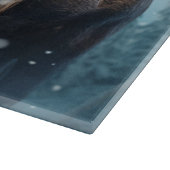 Aangepaste naam Winter Moose Snijplank (Hoek)