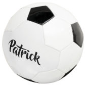 Aangepaste naam wit effen voetbal (Drie kwart)